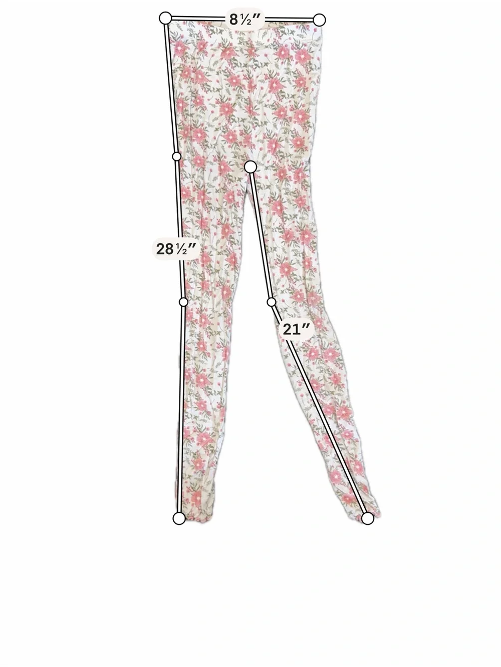 Girls 3-Piece Pajama Set Bundle Size 120 (Approx. 6-7 Y) Floral & Ribbed
